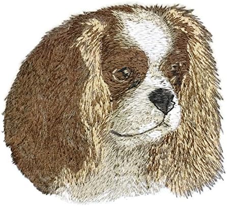 דיוקנאות פנים עם כלבים בהתאמה אישית מדהימה [Cavalier King Charles] בהתאמה אישית וייחודי] ברזל רקום על תיקון/תפירה